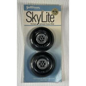Sullivan Skylite 2 1/2 Lightweight RC Airplane Wheels Tires Sealed New Old Stock